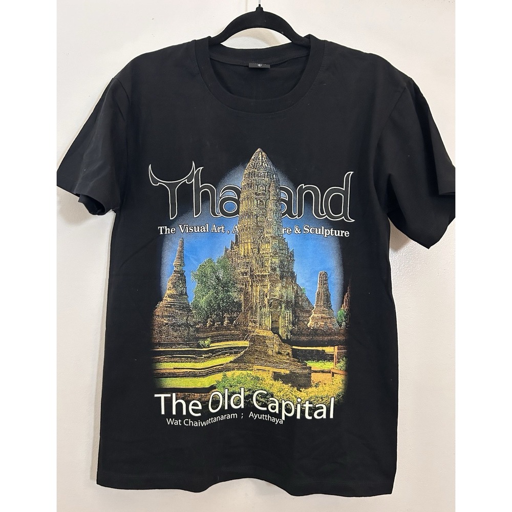 Bankok Thailand Graphic Tee Double Sided Full Color Adult Large Cotton T-shirt